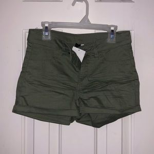 Olive green shorts